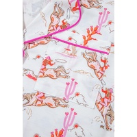White Cowgirl Country Print Pajamas Set - S thumbnail
