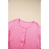 Bonbon Delicate Texture Cropped Cami Shorts and Cardigan 3pcs Lounge Set - S thumbnail