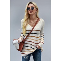 Multicolor Striped Knit Sweater - XL thumbnail