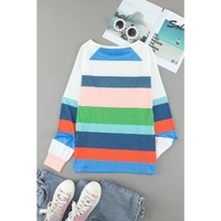 Azura Exchange Color Block Long Sleeve Top - M thumbnail