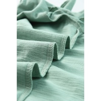 Azura Exchange Solid V Neck Butterfly Sleeve Blouse - M thumbnail