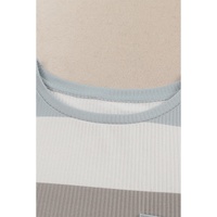 Azura Exchange Ribbed Knit Top with Pocket - 2XL thumbnail