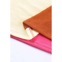 Azura Exchange Patchwork Ribbed Long Sleeve Top - S thumbnail