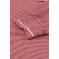 Azura Exchange Stylish Contrast Stitching Waffle Knit Pullover - S thumbnail