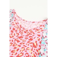 Azura Exchange Animal Floral Mix Print Cape Top - XL thumbnail
