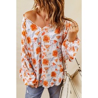 Azura Exchange Floral Print Dolman Blouse - L thumbnail
