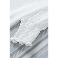 Azura Exchange Shift Top with Smocked Wrist - L thumbnail