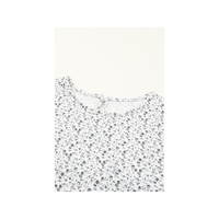 Azura Exchange Floral Printed Crinkled Ruffled Bubble Sleeve Blouse - 2XL thumbnail