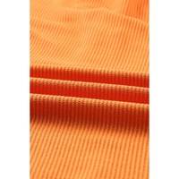 Azura Exchange V Neck Drop Shoulder Waffle Knit Top - L thumbnail