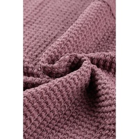 Azura Exchange Loose Waffle Knit Long Sleeve Top - M thumbnail