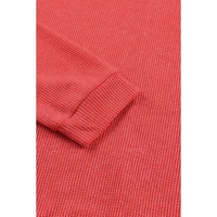 Azura Exchange Waffle Knit Side Slit Pullover - L thumbnail