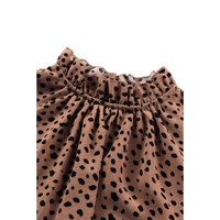 Azura Exchange Frilled Neck 3/4 Sleeves Cheetah Blouse - M thumbnail