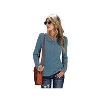Azura Exchange Lace Hem Sleeve Button Top - XL thumbnail