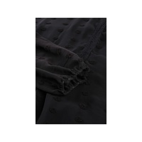 Azura Exchange Swiss Dot Ruffle Babydoll Blouse - M thumbnail