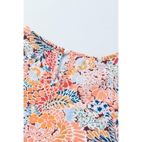 Azura Exchange Floral Puff Sleeve Blouse - L thumbnail