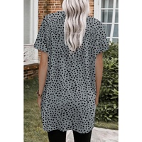 Azura Exchange Leopard Print Tunic Top with Side Pockets - S thumbnail