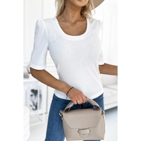 Azura Exchange Knit Ribbed Top - L thumbnail