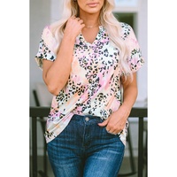 Azura Exchange Notch V Neck Blouse - L thumbnail