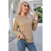 Azura Exchange Ribbed Knit Long Sleeve Top - S thumbnail