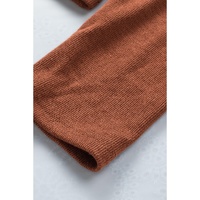Azura Exchange Peekaboo Ribbed Long Sleeve Top - M thumbnail