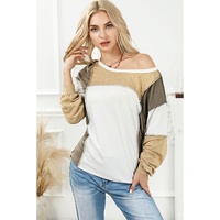 Azura Exchange Exposed Seam Color Block Patchwork Top - XL thumbnail