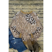 Azura Exchange Leopard Print Long Sleeve Top - S thumbnail