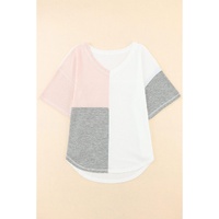 Azura Exchange Colorblock Long Sleeve Oversized Top - S thumbnail