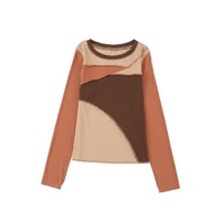 Azura Exchange Color Block Ribbed Knit Top - XL thumbnail