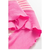 Azura Exchange Pink Stripe Loose Drop Shoulder Long Sleeve Top - 2XL thumbnail