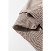 Goat Half Lantern Sleeve Solid Colour Pullover Top - L thumbnail