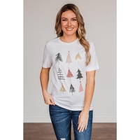 Azura Exchange Christmas Tree Graphic Tee - S thumbnail