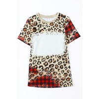 Azura Exchange Leopard Print Short Sleeve T-Shirt - S thumbnail