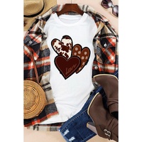 Azura Exchange Heart Print T-shirt - M thumbnail