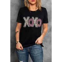 Azura Exchange Leopard Letter Print T Shirt - M thumbnail