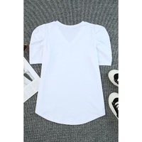 Azura Exchange V-Neck Puff Sleeve T-Shirt - XL thumbnail
