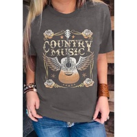Azura Exchange Guitar Graphic Print Short Sleeve T Shirt - L thumbnail