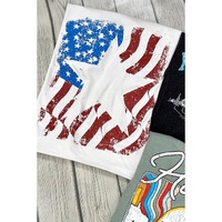 Azura Exchange Graphic Print Crew Neck T Shirt - 2XL thumbnail