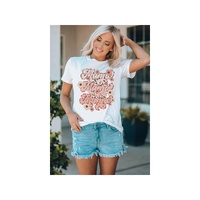 Azura Exchange Leopard Print Short Sleeve Graphic Tee - M thumbnail