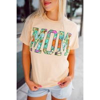 Azura Exchange Floral Letter Print T Shirt - XL thumbnail