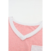 Azura Exchange Long Sleeve Striped Color Block T-Shirt - M thumbnail