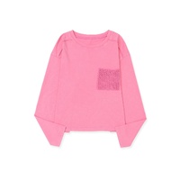 Azura Exchange Lace Patch Pocket Long Sleeve T-shirt - 2XL thumbnail