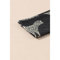 Black Lively Cheetah Print Long Sleeve Top - L thumbnail