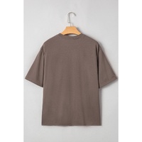 Chicory Coffee Honky Tonk Honey Graphic Crew Neck Western Fashion Tee - L thumbnail