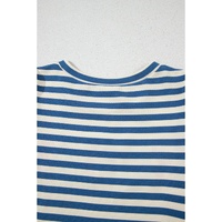 Blue Stripe America Cursive Graphic Puff Sleeve T-shirt - XL thumbnail