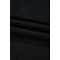 Black Striped Patch Front Casual Tee - L thumbnail