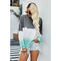 Azura Exchange Color Block Tie Dye Sweatshirt - M thumbnail