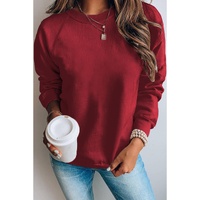 Azura Exchange Solid Crew Neck Pullover Sweatshirt - S thumbnail