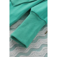 Azura Exchange Batwing Sleeve Pocketed Henley Hoodie - L thumbnail