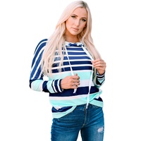 Azura Exchange Striped Drawstring Hoodie - S thumbnail