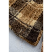 Azura Exchange Plaid Pattern Fleece Sweatshirt with Zip Collar - XL thumbnail